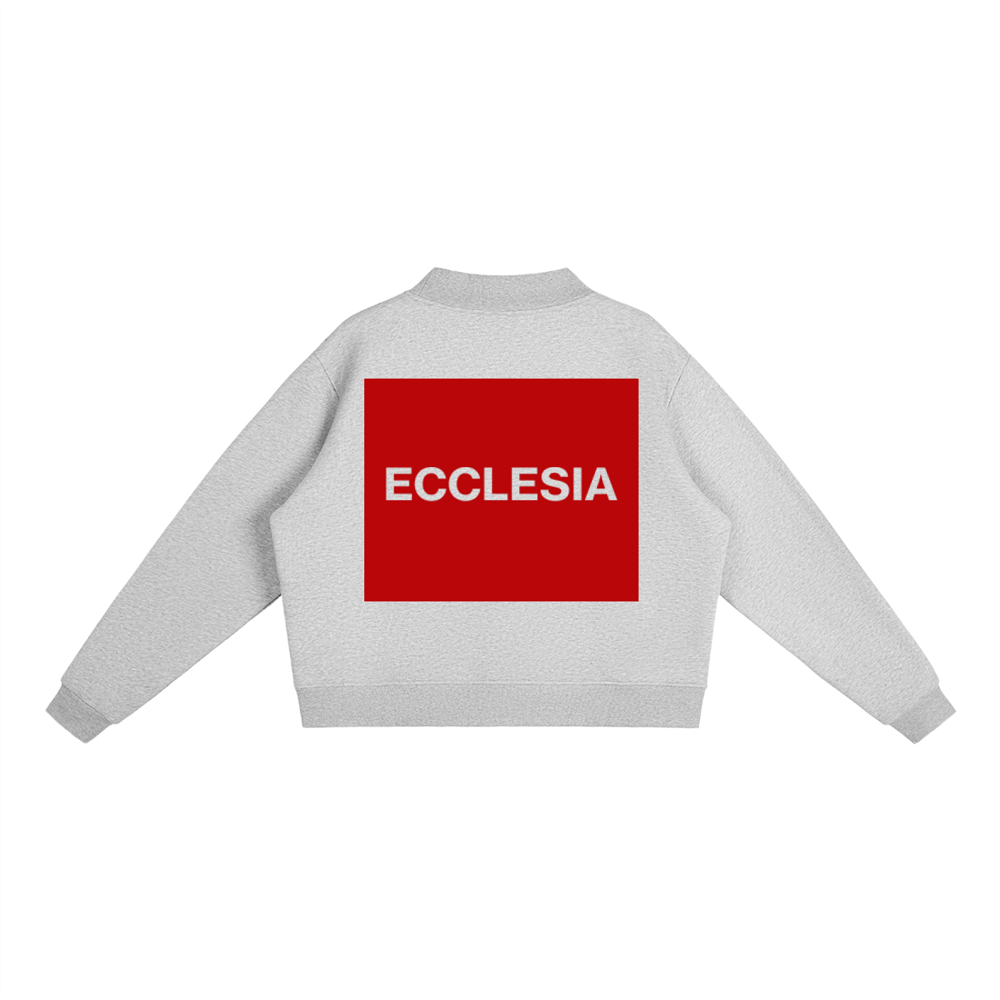Essential Fleece Mock-Neck Crew Sweatshirt