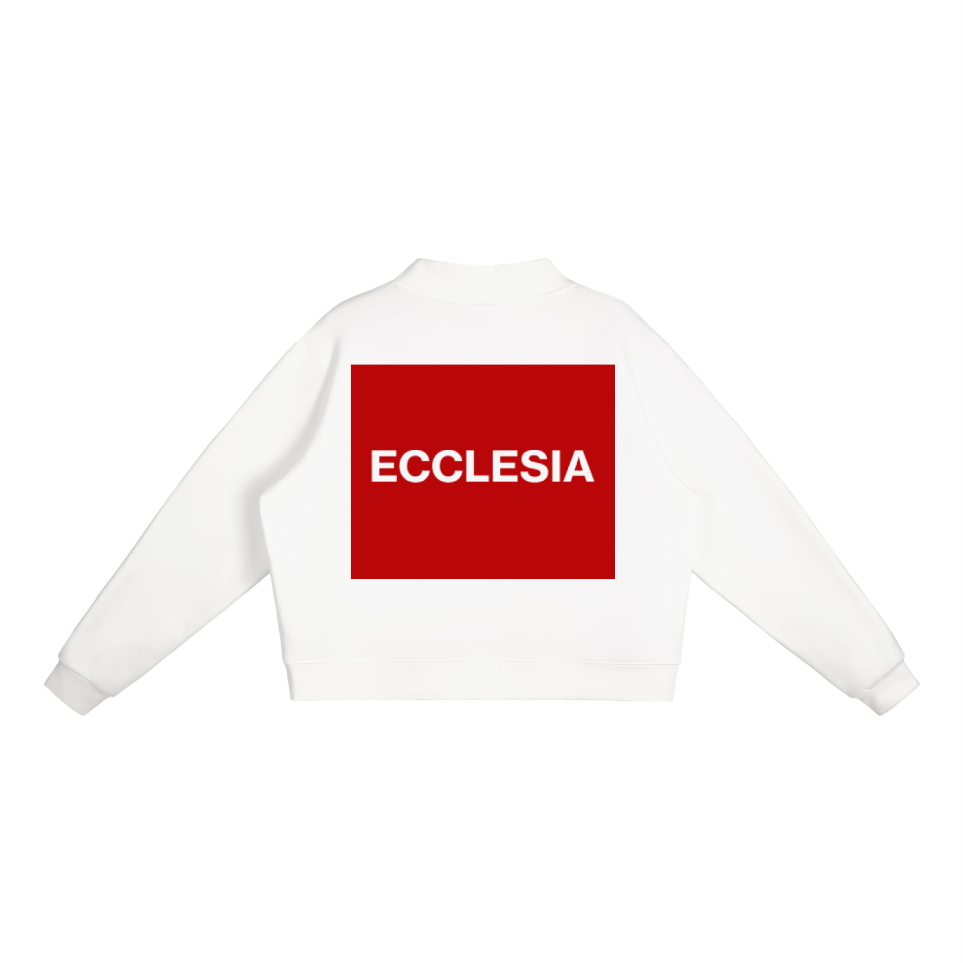 Essential Fleece Mock-Neck Crew Sweatshirt